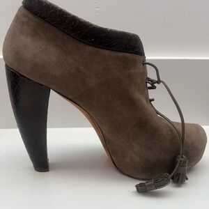 Christian Dior Brown and Black Heeled Boots